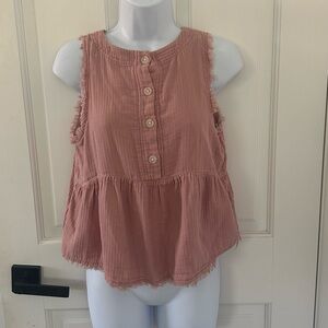 Altar'd State Sleeveless Mauve Blouse